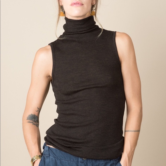 Lauren Manoogian Baby Alpaca Beige Roll Cardigan - Picture 11 of 14